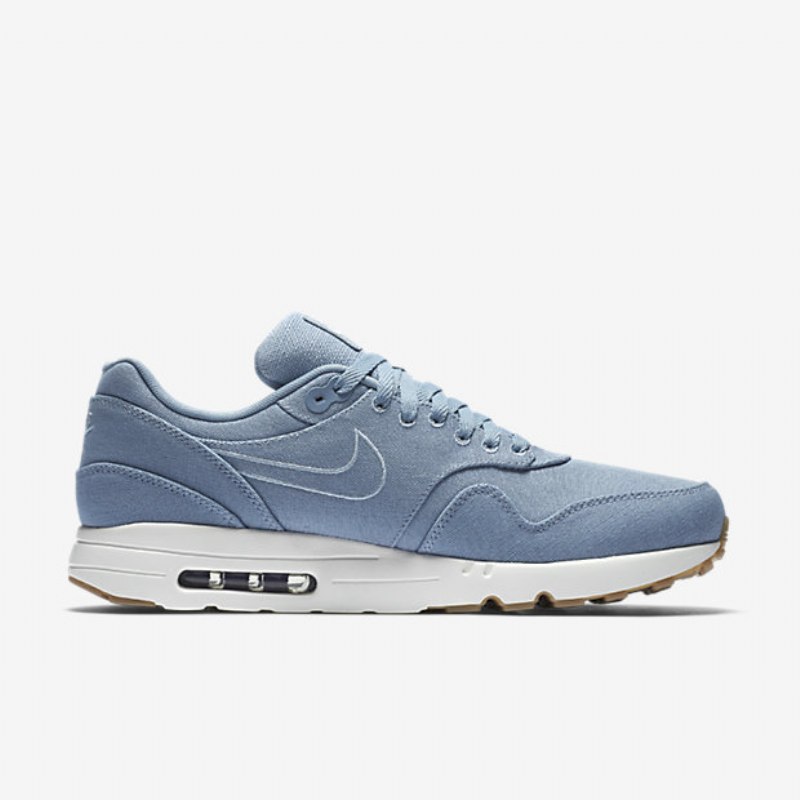Nike Air Max 1 Miesten Textile Ultra 2.0 Sininen Harmaa Vaaleansininen Armori Purppura Lyhyt