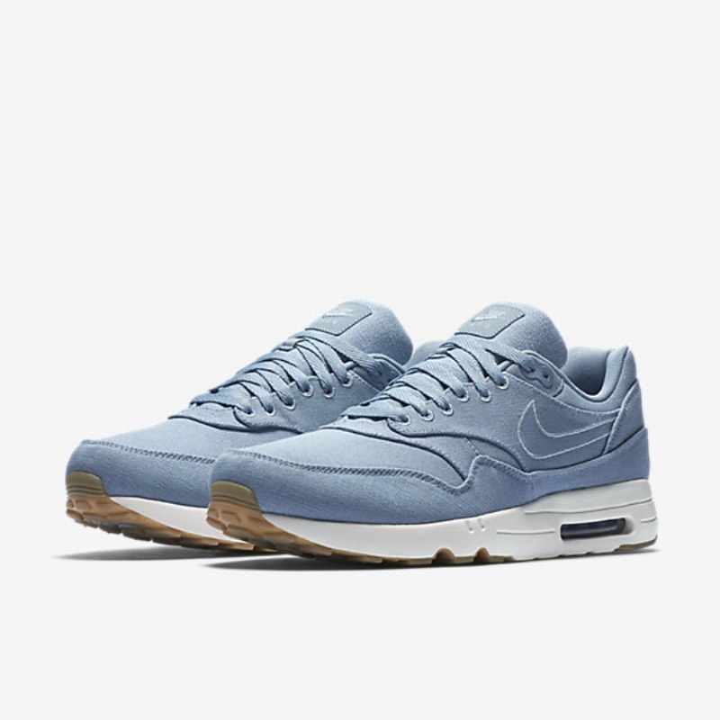 Nike Air Max 1 Miesten Textile Ultra 2.0 Sininen Harmaa Vaaleansininen Armori Purppura Lyhyt