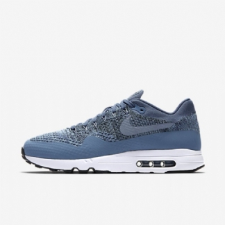 Nike Air Max 1 Miesten Ultra 2.0 Flyknit Ocean Mist Blue Mica Black