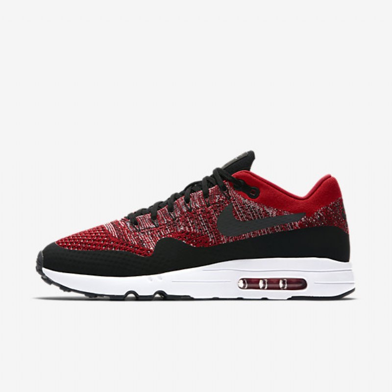 Nike Air Max 1 Miesten Ultra 2.0 Flyknit University Punainen Valkoinen Musta