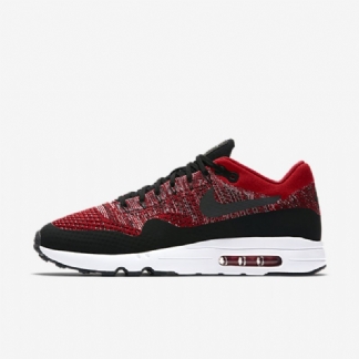Nike Air Max 1 Miesten Ultra 2.0 Flyknit University Punainen Valkoinen Musta