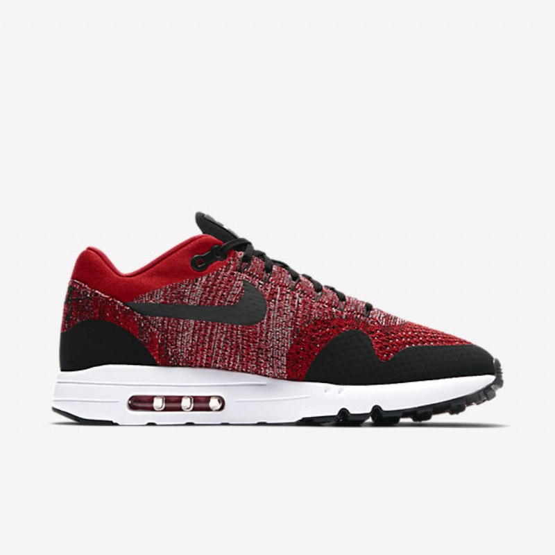 Nike Air Max 1 Miesten Ultra 2.0 Flyknit University Punainen Valkoinen Musta