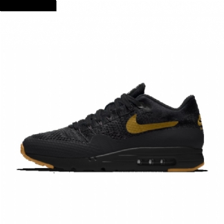 Nike Air Max 1 Miesten Ultra Flyknit Black Metallic Gold