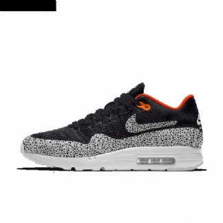 Nike Air Max 1 Miesten Ultra Flyknit Musta Harmaa Oranssi
