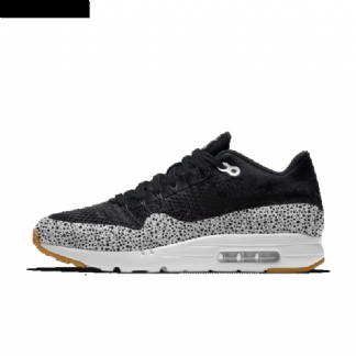 Nike Air Max 1 Miesten Ultra Flyknit Musta Safari Valkoinen
