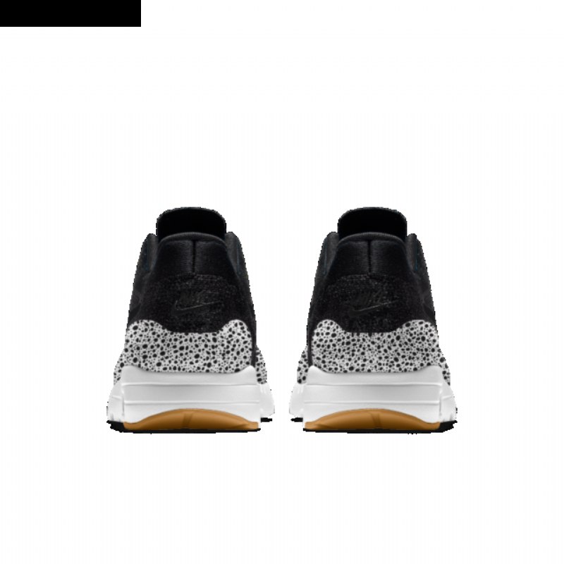 Nike Air Max 1 Miesten Ultra Flyknit Musta Safari Valkoinen