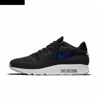 Nike Air Max 1 Miesten Ultra Flyknit Musta Sininen Valkoinen