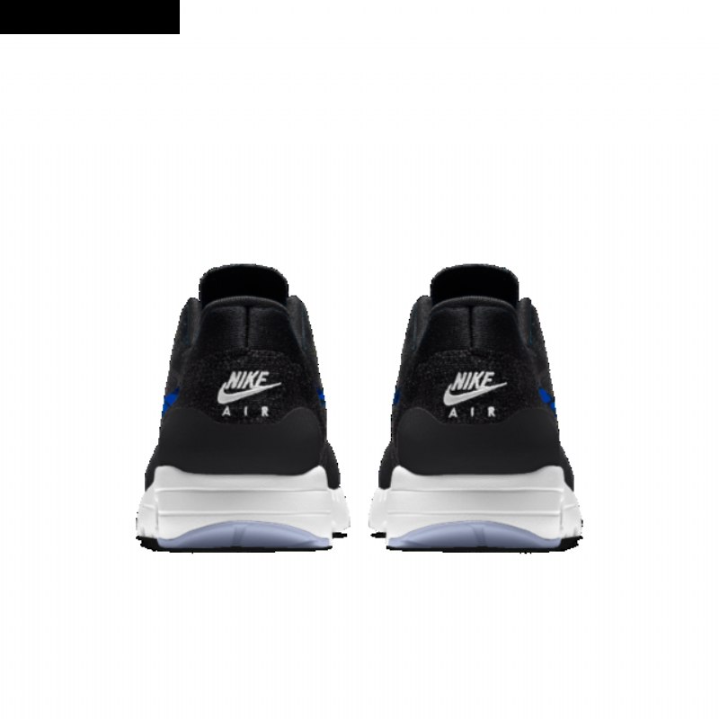 Nike Air Max 1 Miesten Ultra Flyknit Musta Sininen Valkoinen
