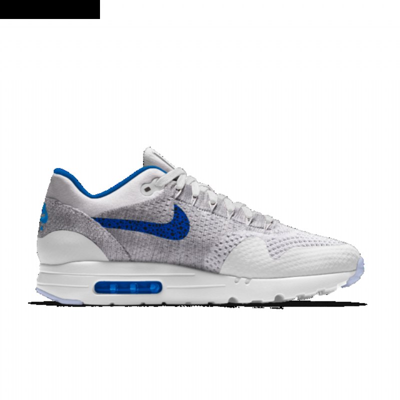 Nike Air Max 1 Miesten Ultra Flyknit Musta Valkoinen Sininen