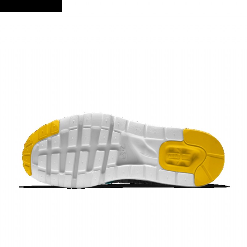 Nike Air Max 1 Miesten Ultra Flyknit Musta Vihreä Valkoinen Keltainen
