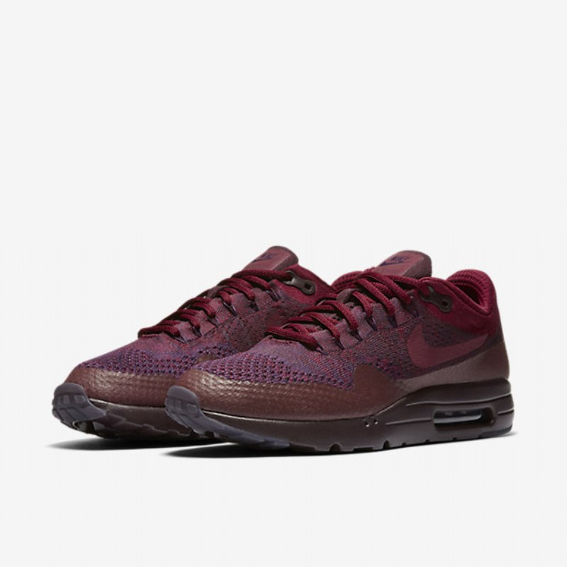 Nike Air Max 1 Miesten Ultra Flyknit Suuri Violetti Syvä Burgundy Red Joukkue