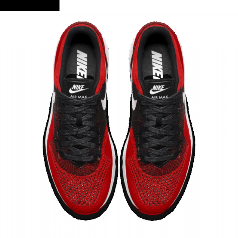 Nike Air Max 1 Miesten Ultra Flyknit University Punainen Musta Valkoinen