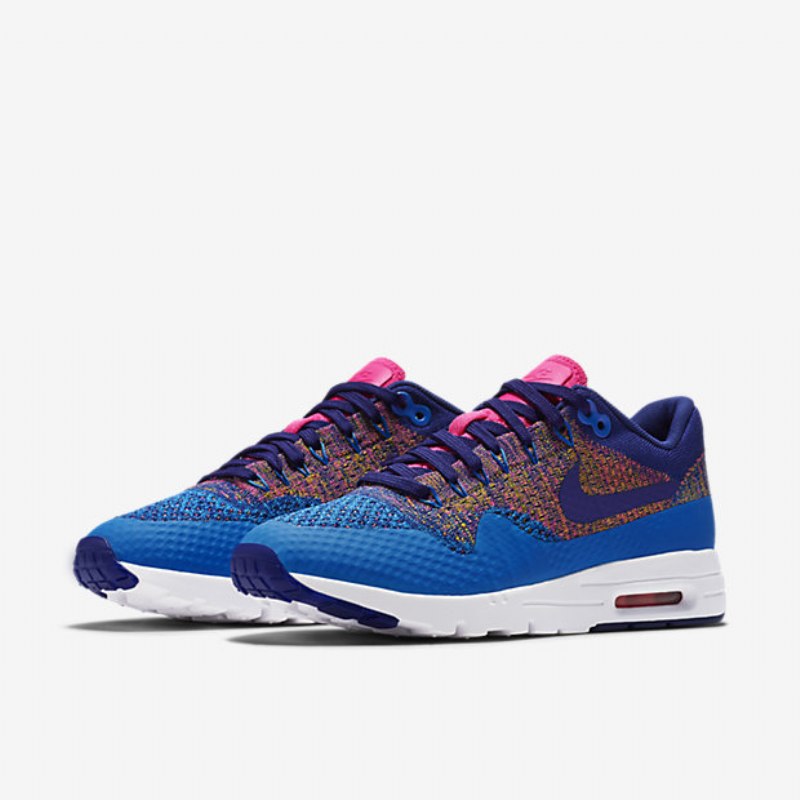Nike Air Max 1 Naiset Ultra Flyknit Sininen Valokuva Vaaleanpunainen Explosion Lyijy Kulta Syvä Royal Blue