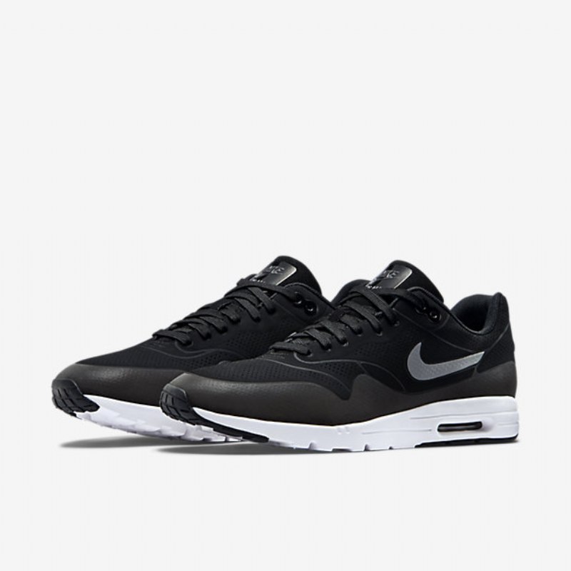 Nike Air Max 1 Naiset Ultra Moire Musta Metallinen Hopea Valkoinen