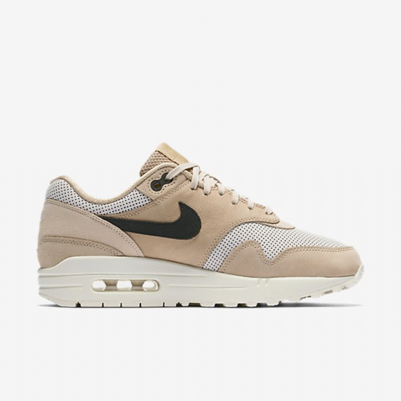 Nike Air Max 1 Naisten Pinnacle Fungus Light Bone Kaurapuuro Musta