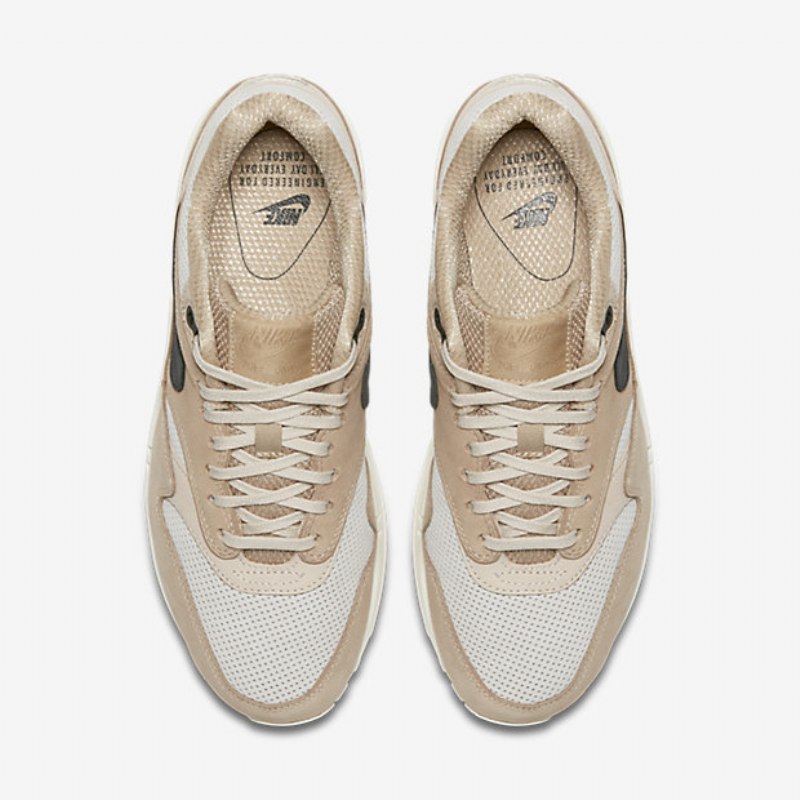 Nike Air Max 1 Naisten Pinnacle Fungus Light Bone Kaurapuuro Musta