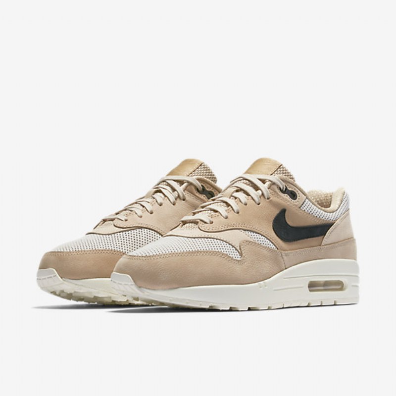 Nike Air Max 1 Naisten Pinnacle Fungus Light Bone Kaurapuuro Musta