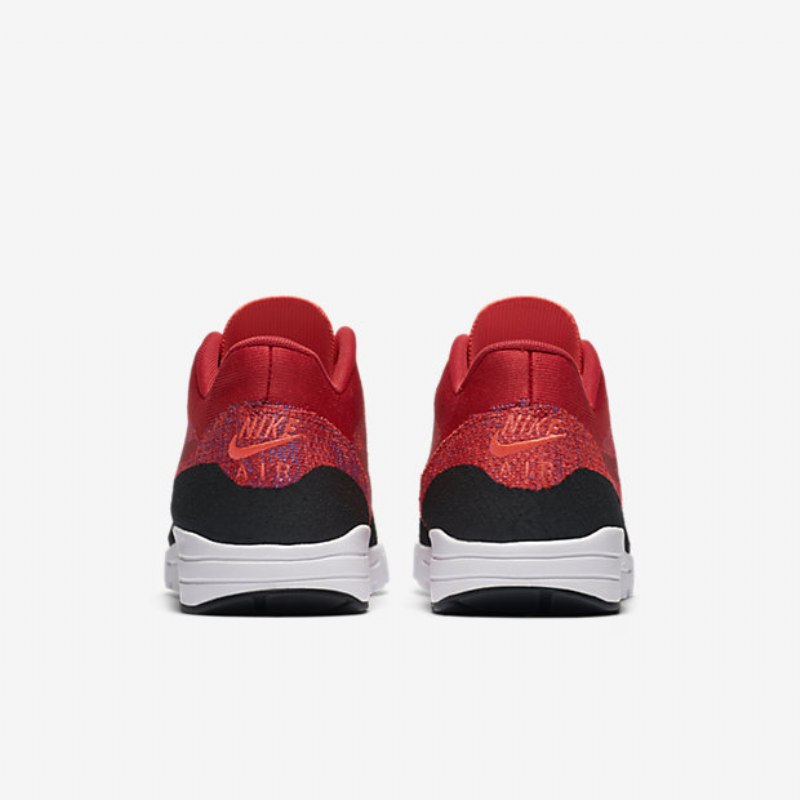 Nike Air Max 1 Naisten Ultra Flyknit University Red Crimson Kiiltävä Musta