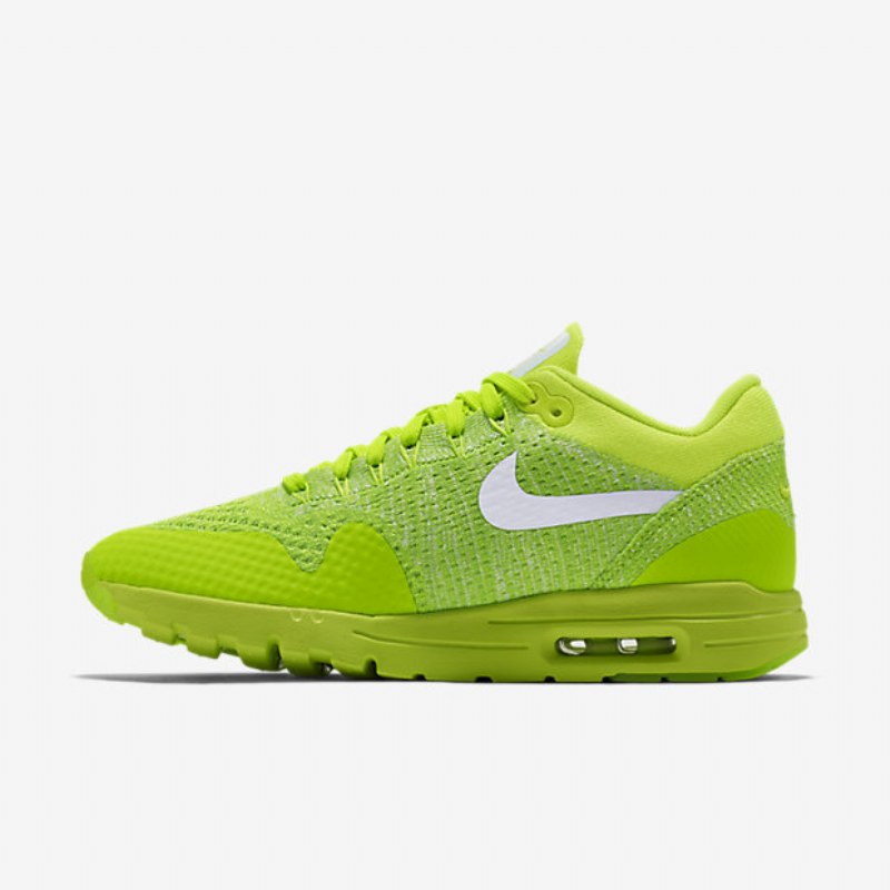Nike Air Max 1 Naisten Ultra Flyknit Volt Electric Green White