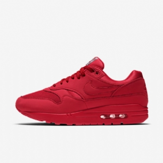 Nike Air Max 1 Premium Miesten University Punainen Neutraali Harmaa Valkoinen