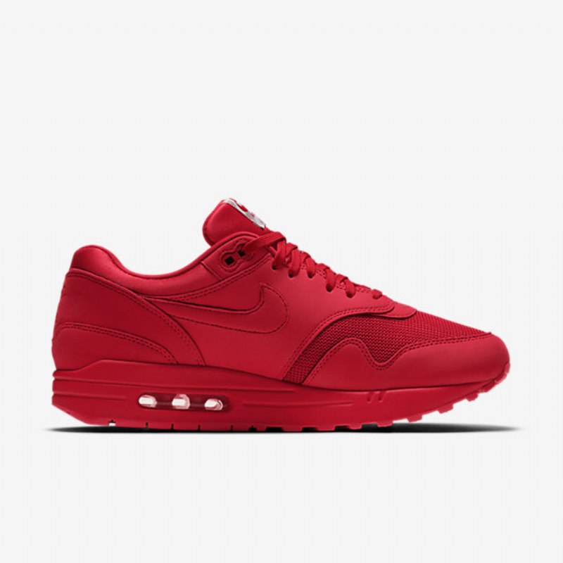 Nike Air Max 1 Premium Miesten University Punainen Neutraali Harmaa Valkoinen