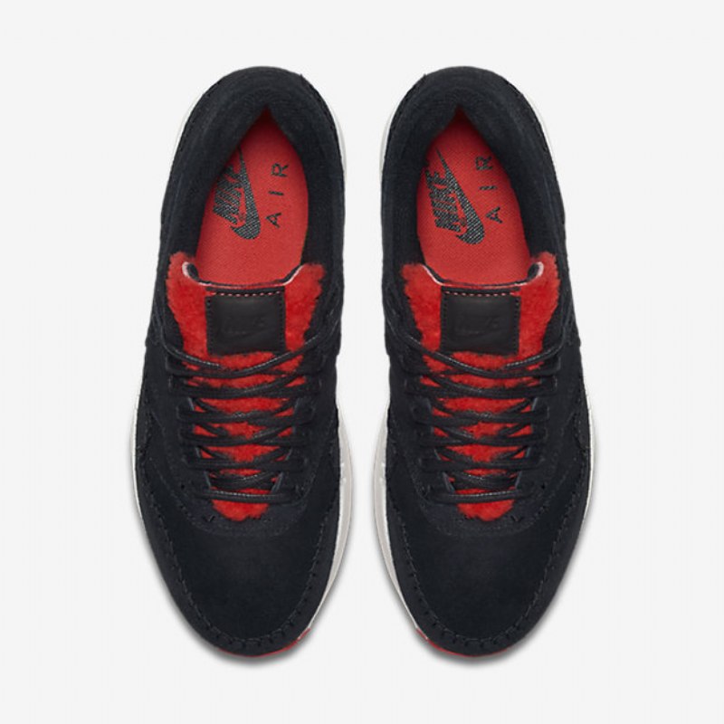 Nike Air Max 1 Premium Naisten Musta Punainen Action Summit Valkoinen
