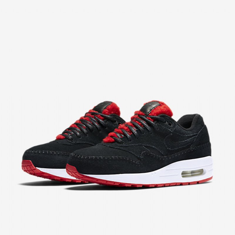 Nike Air Max 1 Premium Naisten Musta Punainen Action Summit Valkoinen