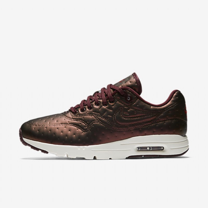 Nike Air Max 1 Premium Ultra Jacquard Naisten Mahonki Metalli Tumma Cayenne Ivory Night Bordeaux