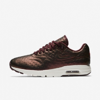 Nike Air Max 1 Premium Ultra Jacquard Naisten Mahonki Metalli Tumma Cayenne Ivory Night Bordeaux