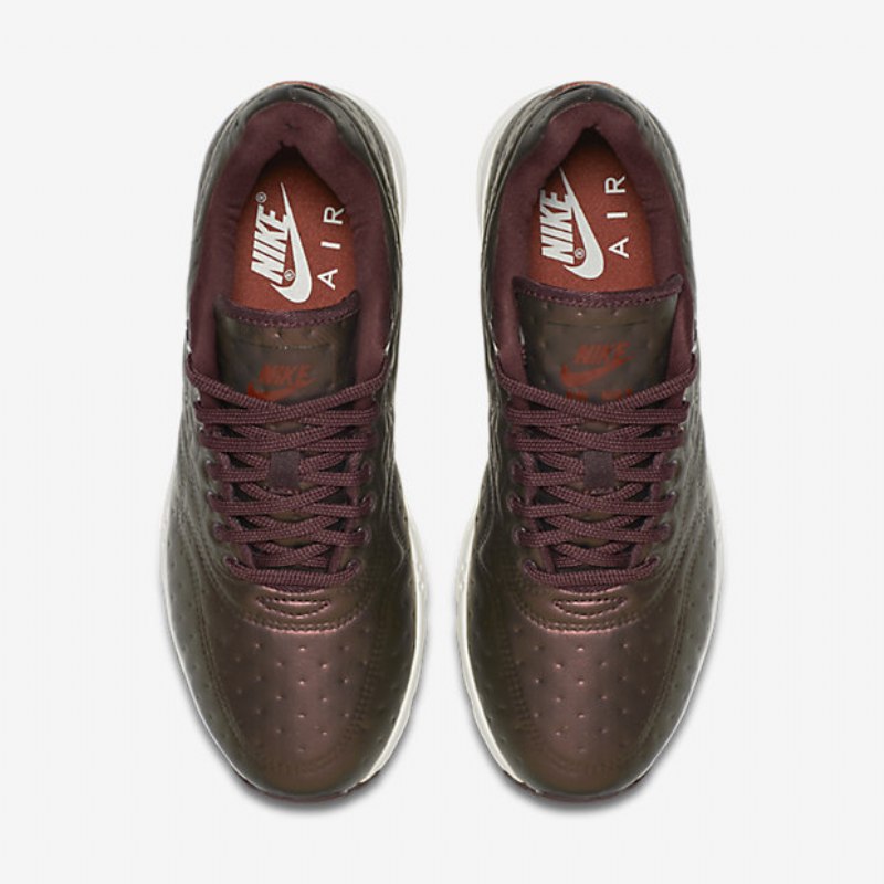 Nike Air Max 1 Premium Ultra Jacquard Naisten Mahonki Metalli Tumma Cayenne Ivory Night Bordeaux