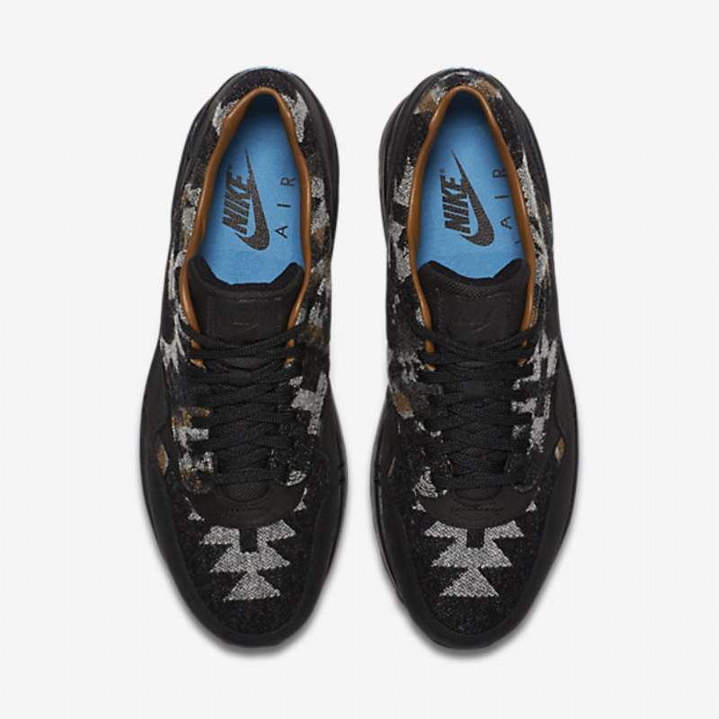 Nike Air Max 1 Qs Pendleton Miesten Black Blue Stratus Brown Ale