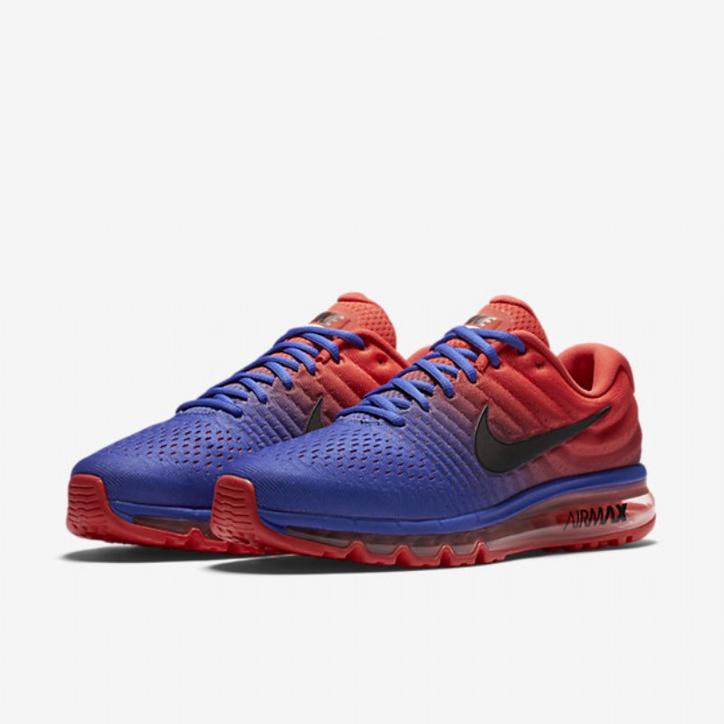 Nike Air Max 2017 Miesten Juoksukengät Paramount Blue Max Oranssi Musta