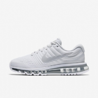 Nike Air Max 2017 Miesten Juoksukengät Pure Platinum White Valkoinen Harmaa Susi