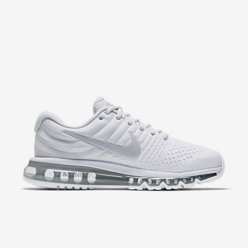 Nike Air Max 2017 Miesten Juoksukengät Pure Platinum White Valkoinen Harmaa Susi