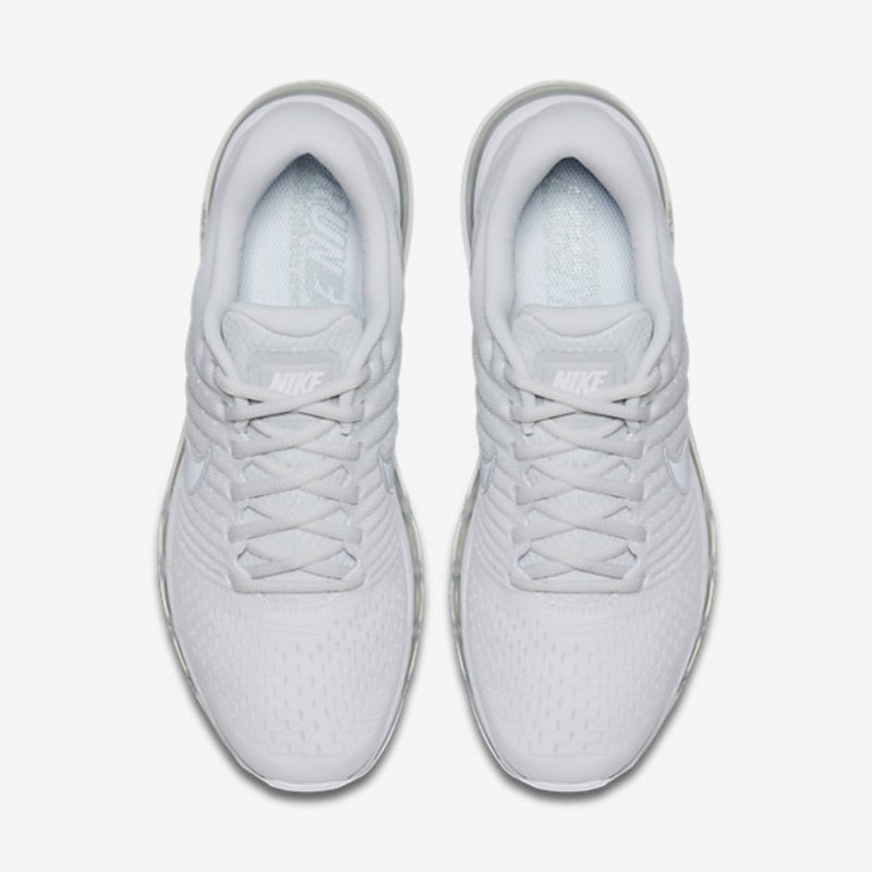 Nike Air Max 2017 Miesten Juoksukengät Pure Platinum White Valkoinen Harmaa Susi