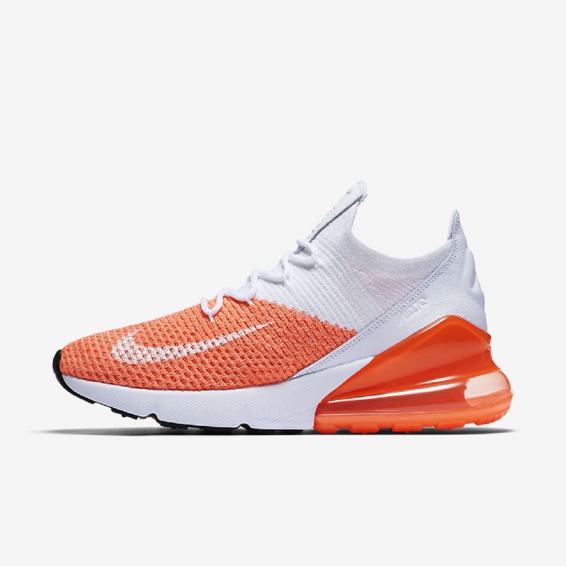 Nike Air Max 270 Flyknit -kengät Crimson Pulse Total White