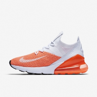 Nike Air Max 270 Flyknit -kengät Crimson Pulse Total White