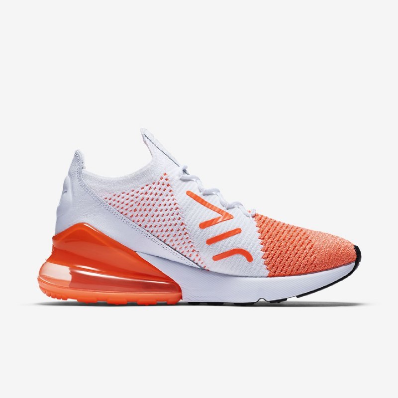 Nike Air Max 270 Flyknit -kengät Crimson Pulse Total White