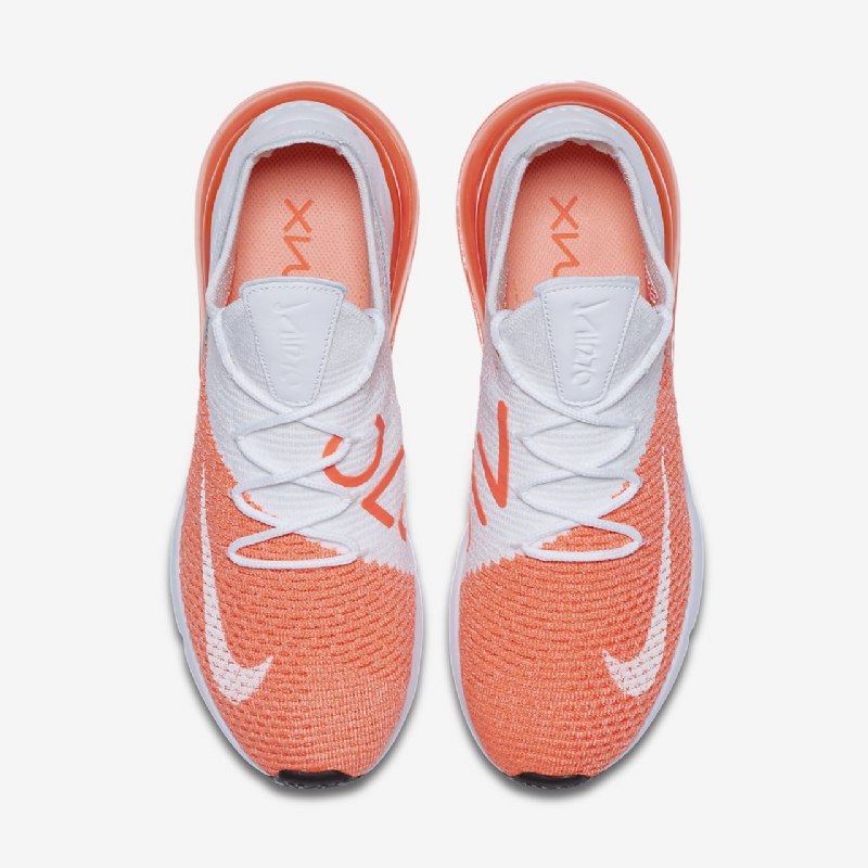 Nike Air Max 270 Flyknit -kengät Crimson Pulse Total White
