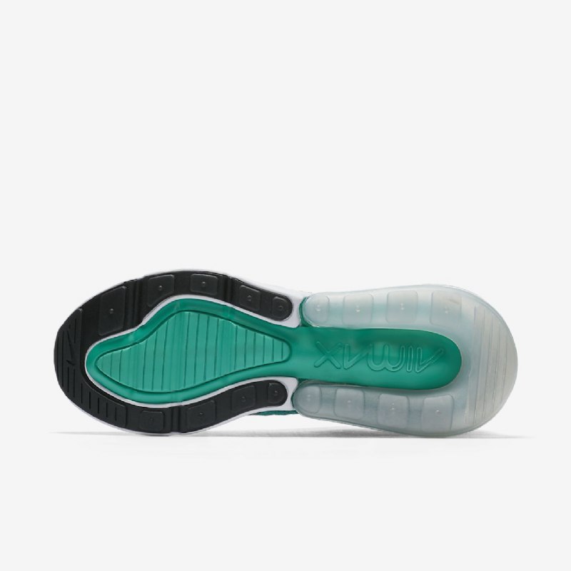 Nike Air Max 270 Flyknit Kengät Emerald Läpinäkyvä Pure Platinum White Black