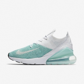 Nike Air Max 270 Flyknit Kengät Igloo Kirkas Emerald White
