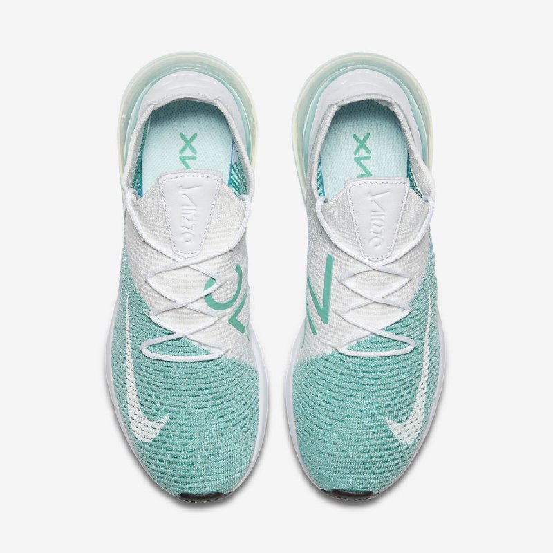 Nike Air Max 270 Flyknit Kengät Igloo Kirkas Emerald White