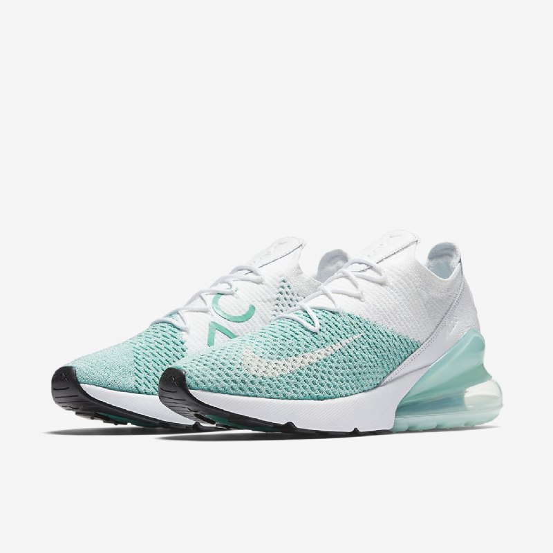 Nike Air Max 270 Flyknit Kengät Igloo Kirkas Emerald White
