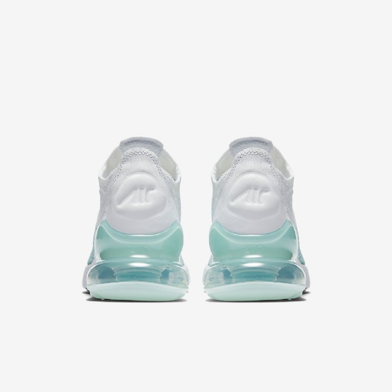Nike Air Max 270 Flyknit Kengät Igloo Kirkas Emerald White
