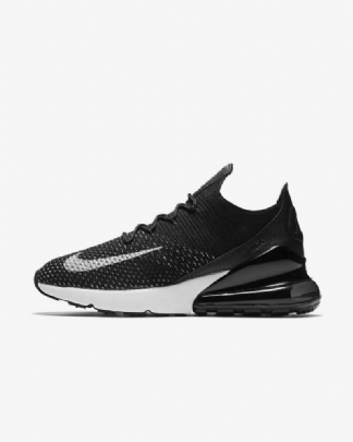 Nike Air Max 270 Flyknit -kengät Mustavalkoinen