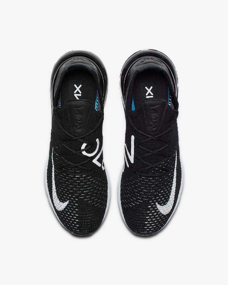 Nike Air Max 270 Flyknit -kengät Mustavalkoinen