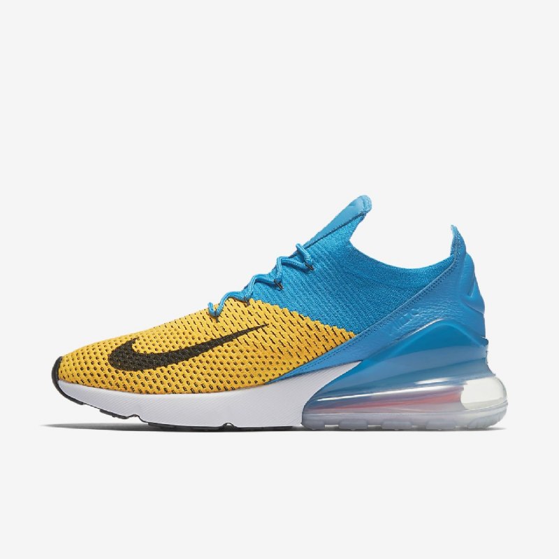 Nike Air Max 270 Miesten Kengät Flyknit Laser Oranssi Sininen Orbit Kiiltävä Crimson Black
