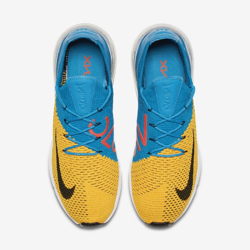 Nike Air Max 270 Miesten Kengät Flyknit Laser Oranssi Sininen Orbit Kiiltävä Crimson Black