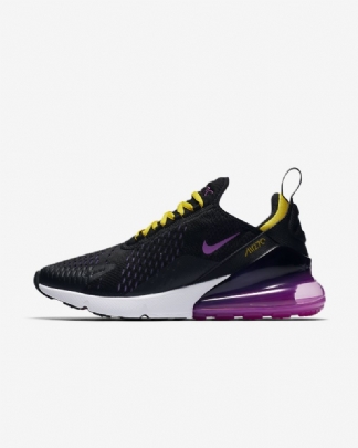 Nike Air Max 270 Miesten Musta Hyper Grape Keltainen Torni Magenta