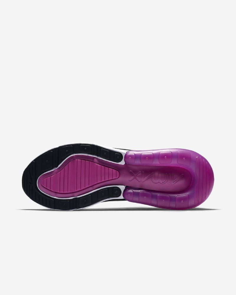 Nike Air Max 270 Miesten Musta Hyper Grape Keltainen Torni Magenta